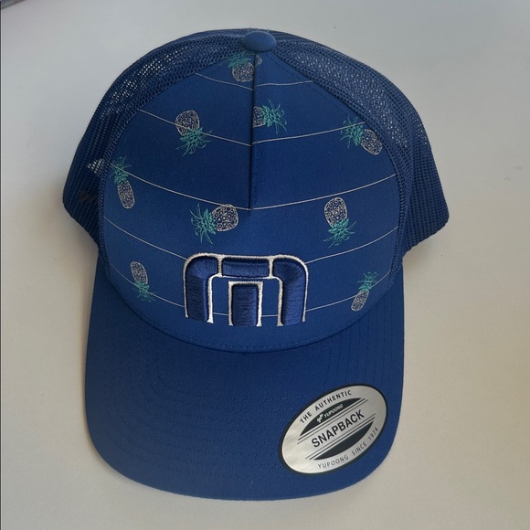 Travis Mathew Big Bend Snapback Hat Royal Blue - Picture 2 of 8